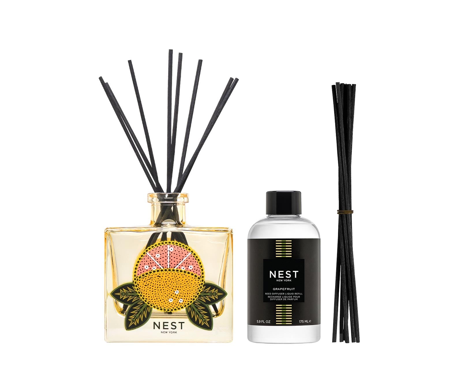 Grapefruit Decorative Reed Diffuser & Liquid Refill