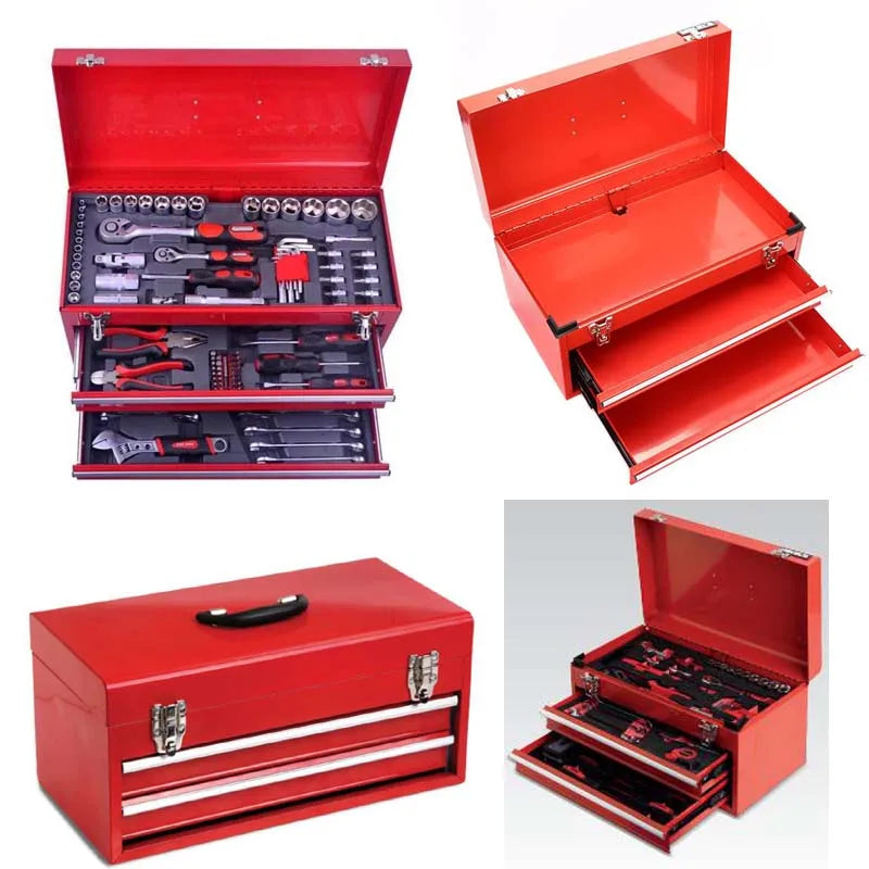 Wholesale 108PCS Portable Heavy-Duty Iron Car Repair Tool Box Hardware Wrench Long Socket Wrench Set